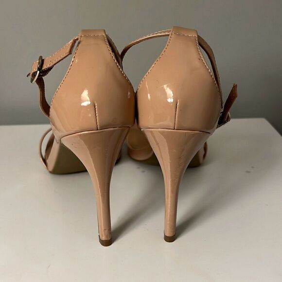 Charlotte Russe Women's Brown Addison Open Toe Strappy Heels Size 9 - Picture 7 of 11